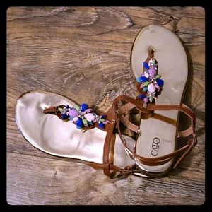 Jeweled sandals